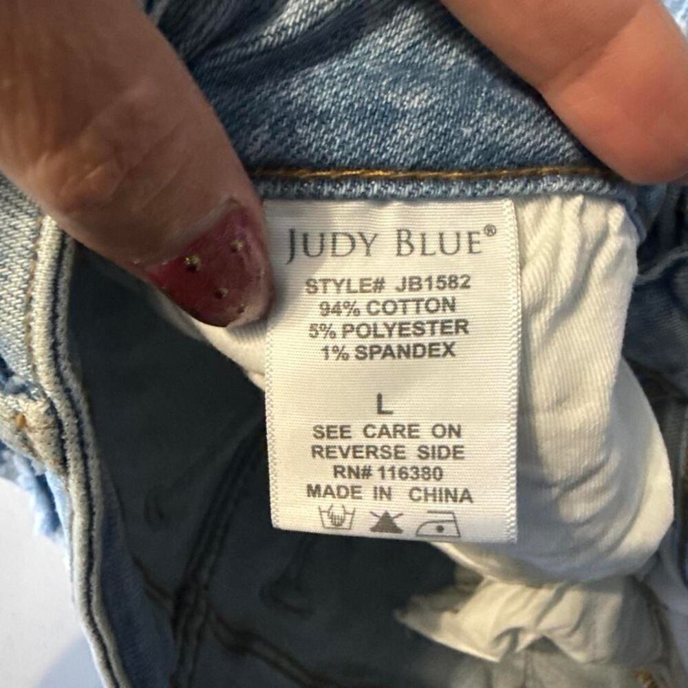 Judy-blue Women's Blue Shorts - Picture 4 of 4